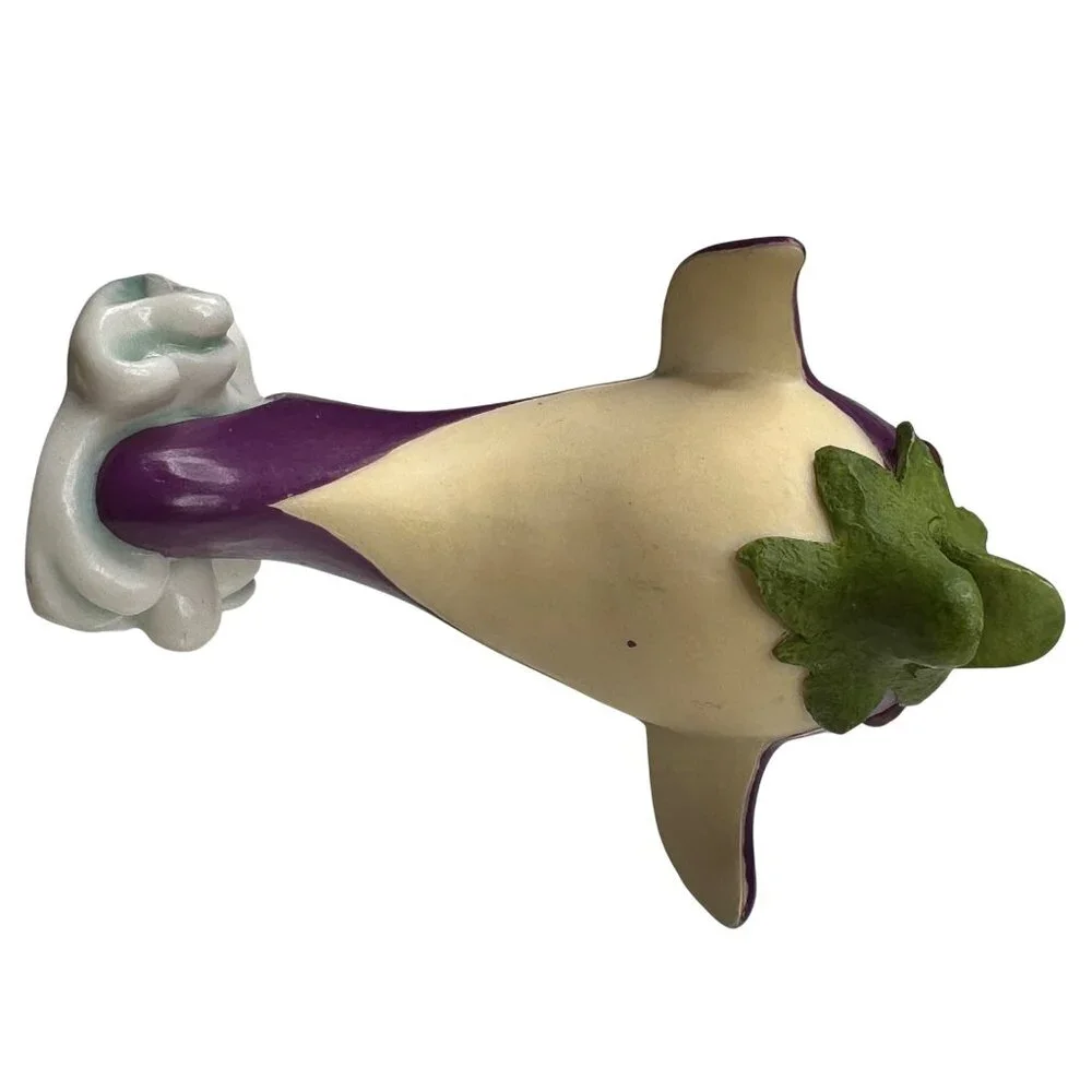 Enesco Home Grown 2007 Eggplant Purple Porpoise #4008129 Resin Retired Rare Gift - Picture 11 of 13